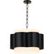 Belinder 4 Light 22 inch Matte Black Pendant Ceiling Light