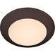 LED Disk 1 Light 5.75 inch Oiled Bronze Indoor/Outdoor Flush Mount