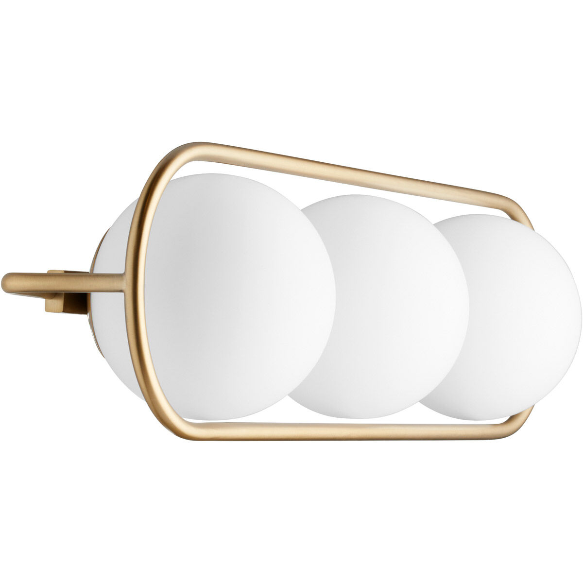 Belmont 3 Light 26 inch Aged Brass Vanity Light Wall Light