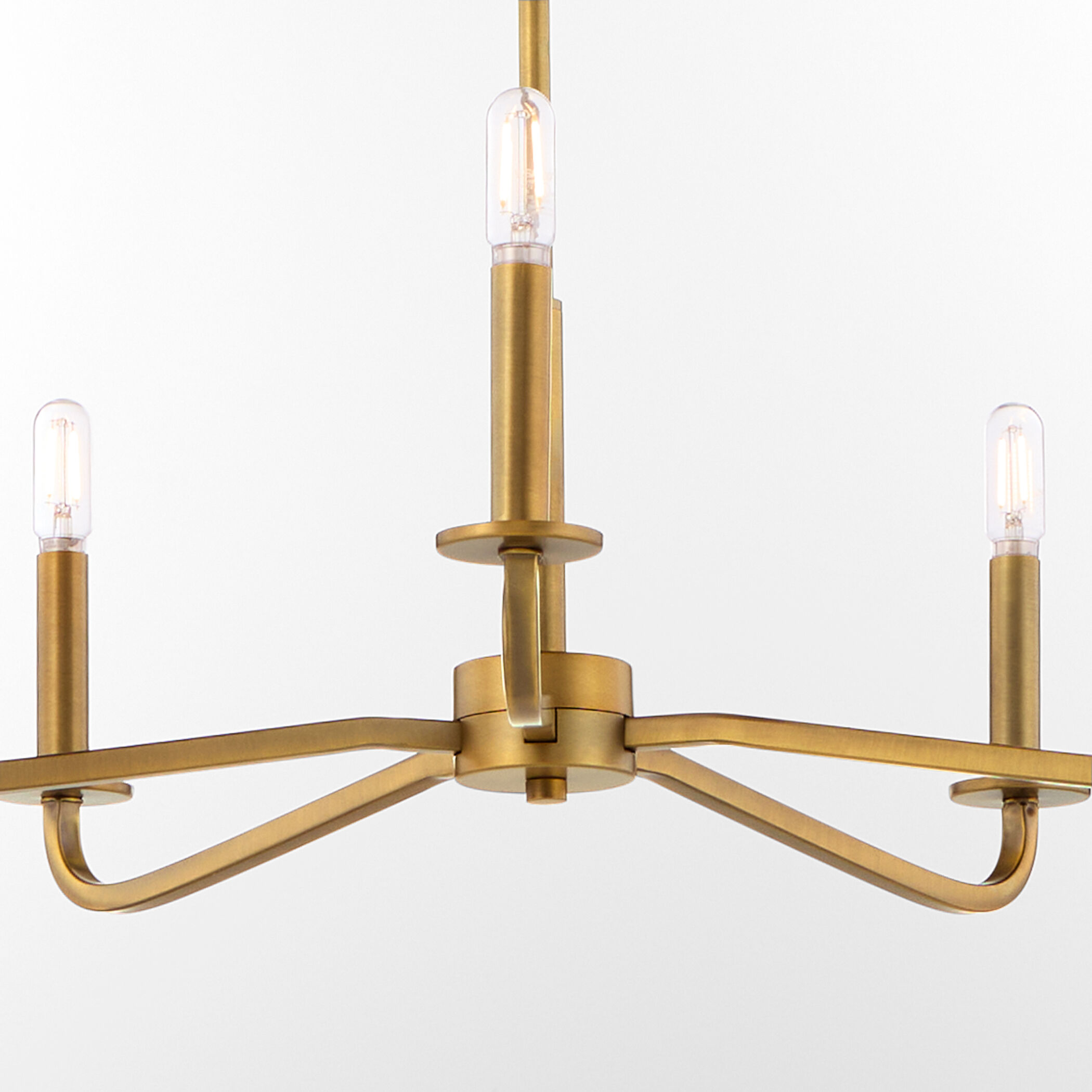 Rutherford 5 Light 24.5 inch Brushed Brass Chandelier Ceiling Light