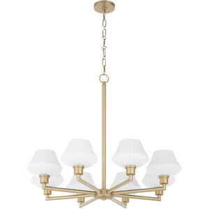 Cassini 8 Light 33 inch Aged Brass Chandelier Ceiling Light