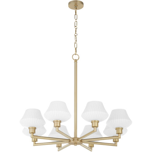 Cassini 8 Light 33 inch Aged Brass Chandelier Ceiling Light