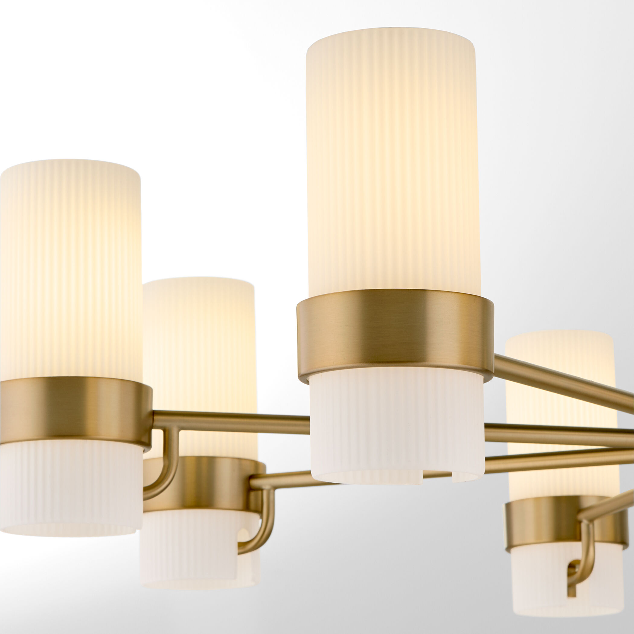 Sojourn 8 Light 36 inch Brushed Brass Chandelier Ceiling Light