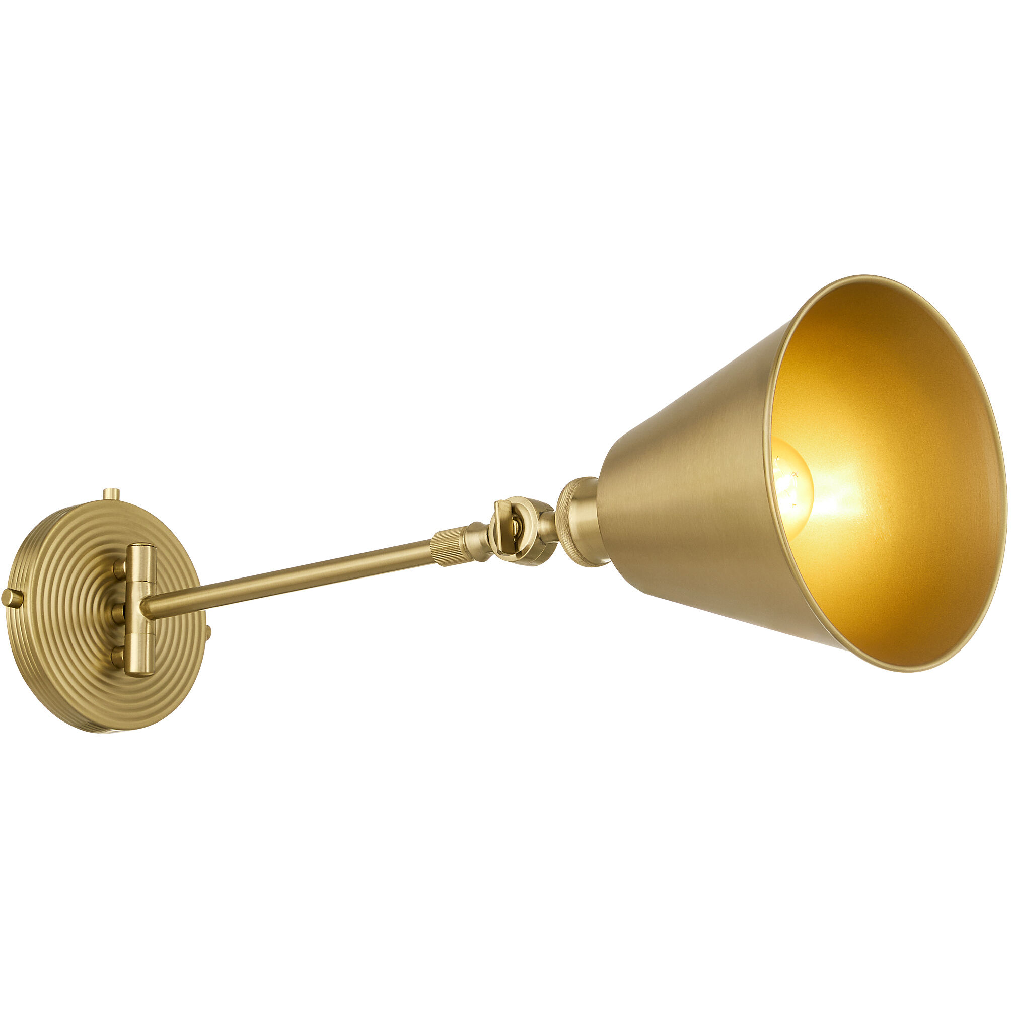 Bailey Wall Mount Wall Light in Aged Brass