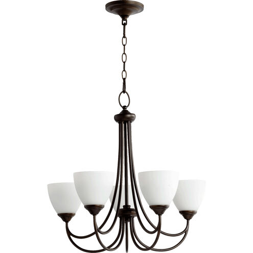 Brooks 5 Light 26 inch Oiled Bronze Chandelier Ceiling Light