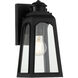 Francis 11.75 inch Matte Black Outdoor Wall Lantern