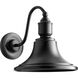 Signature 1 Light 13.5 inch Black Outdoor Wall Light, Made of aluminum