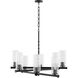 Mercier 8 Light 32 inch Matte Black Chandelier Ceiling Light