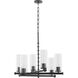 Juniper 6 Light 26 inch Matte Black Chandelier Ceiling Light