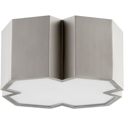 XT 2 Light 14 inch Satin Nickel Flush Mount Ceiling Light