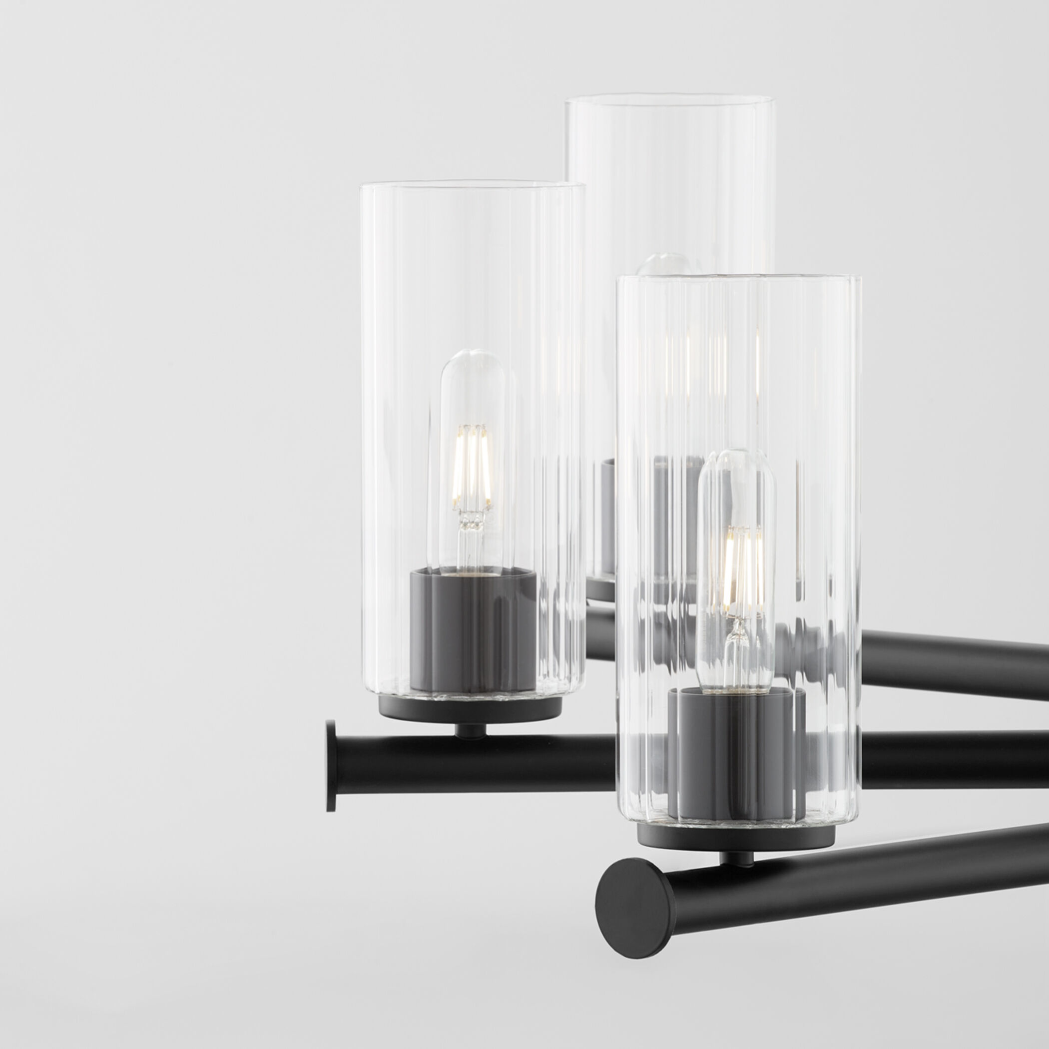 Mercier 6 Light 26 inch Matte Black Chandelier Ceiling Light