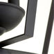 Fort Worth 3 Light 13 inch Noir Mini Chandelier Ceiling Light, Quorum Home
