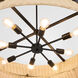 Fairview 8 Light 36 inch Matte Black Pendant Ceiling Light
