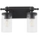 Lee Boulevard 2 Light 14.75 inch Matte Black Vanity Light Wall Light