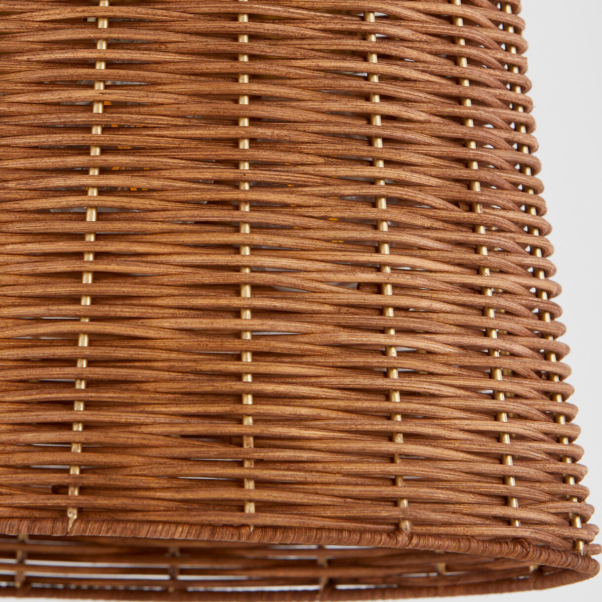 Wicker 3 Light 13 inch Aged Brass Pendant Ceiling Light