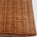 Wicker 3 Light 13 inch Aged Brass Pendant Ceiling Light