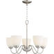 Fort Worth 5 Light 23 inch Satin Nickel Chandelier Ceiling Light, Quorum Home