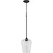 Raymond 1 Light 8 inch Matte Black Pendant Ceiling Light