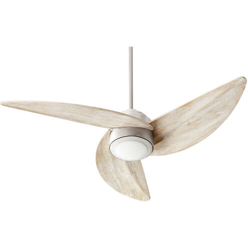 Trinity 52 inch Satin Nickel with Weathered Oak Blades Ceiling Fan