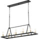 Paxton 10 Light 12 inch Noir and Aged Brass Chandelier Ceiling Light