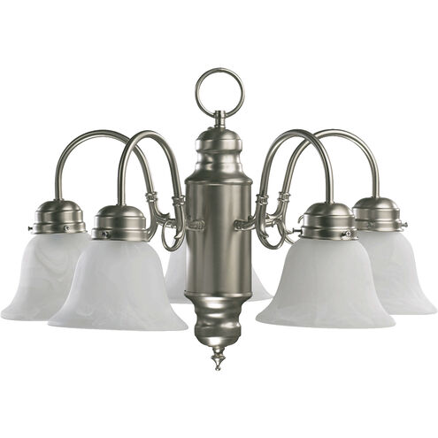 Fort Worth 5 Light 20 inch Satin Nickel Chandelier Ceiling Light
