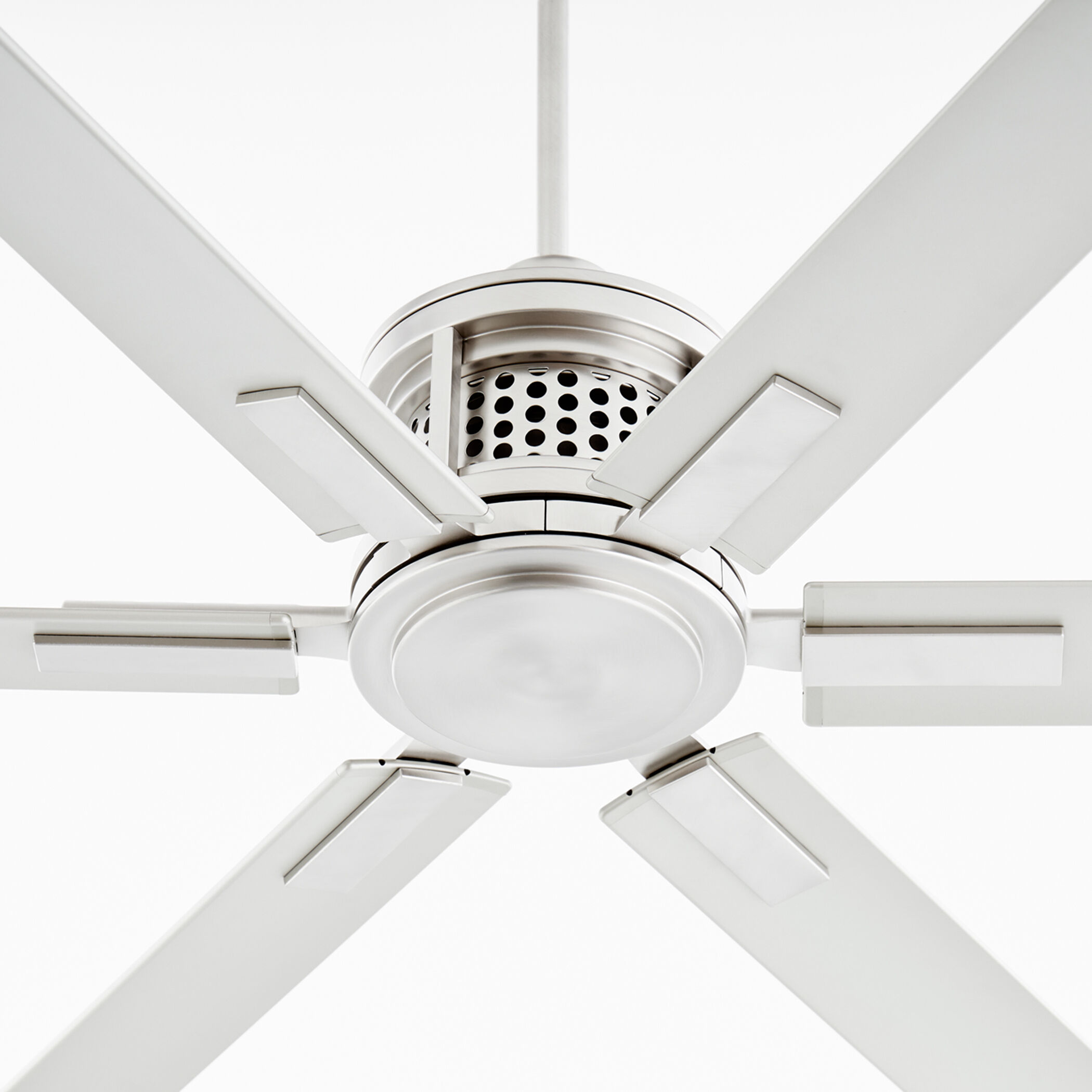 Zeus 120 inch Satin Nickel Patio Fan