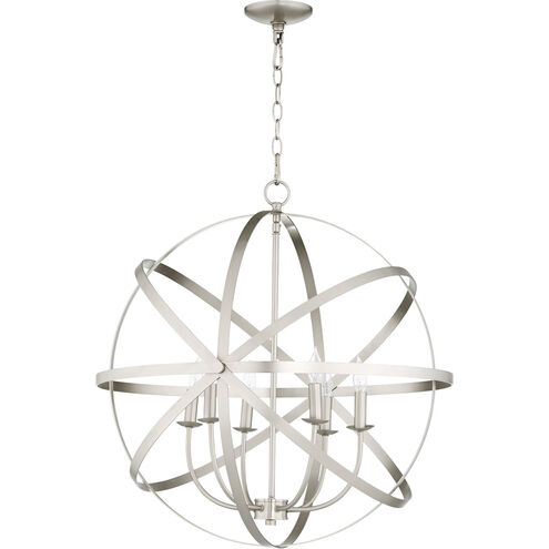 Celeste 6 Light 26 inch Satin Nickel Chandelier Ceiling Light, Sphere