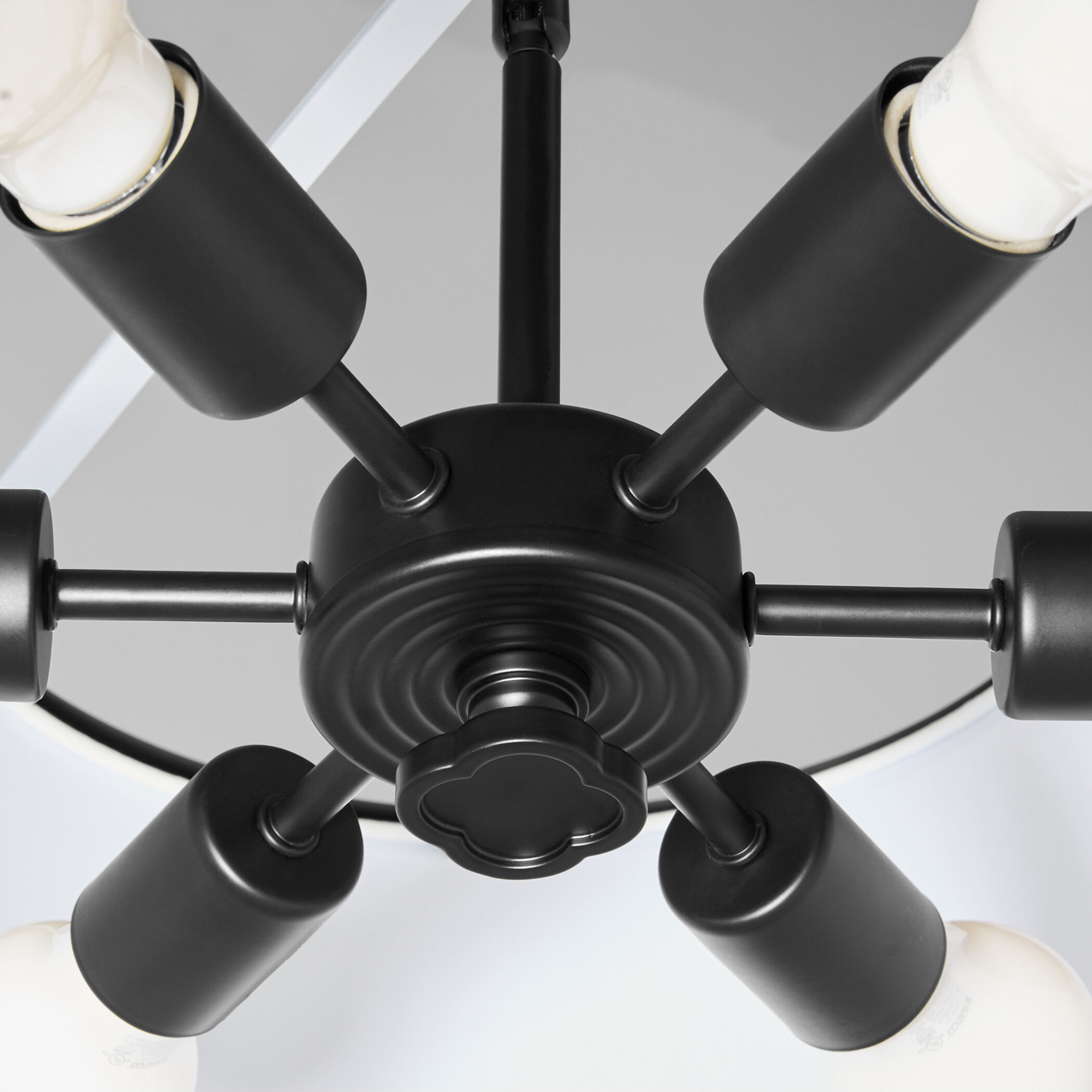 Belinder 6 Light 30 inch Matte Black Pendant Ceiling Light