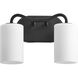 Rutherford 2 Light 13.25 inch Matte Black Vanity Light Wall Light