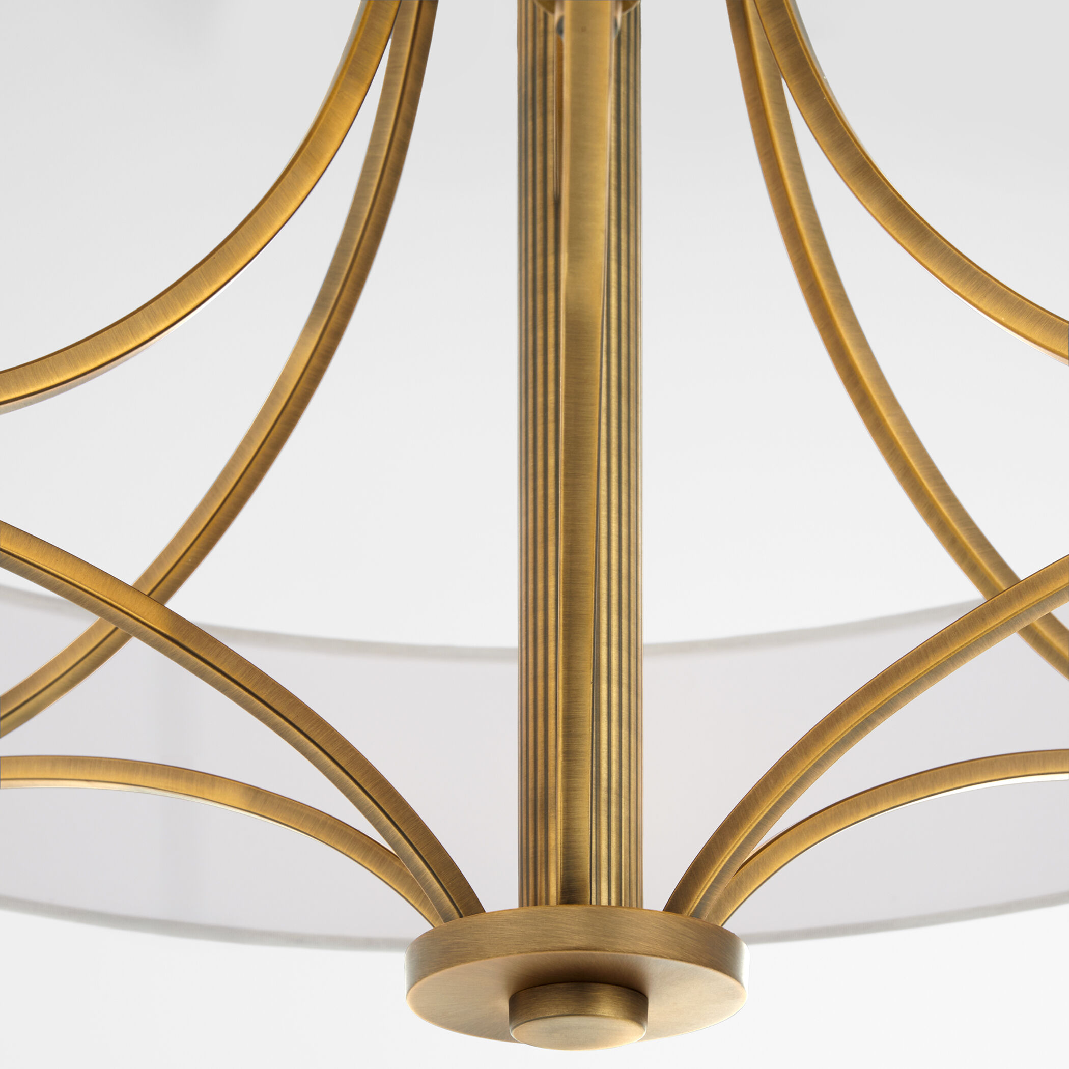 Imperial 6 Light 32 inch Brushed Brass Pendant Ceiling Light
