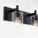 Fallstaff 3 Light 22.5 inch Matte Black Vanity Light Wall Light