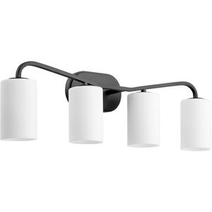 Rutherford 4 Light 31.5 inch Matte Black Vanity Light Wall Light