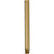 Fan Accessory Brushed Brass Fan Downrod in 12 in.