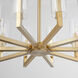 Harbin 10 Light 32 inch Aged Brass Chandelier Ceiling Light