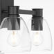 Relo 2 Light 17 inch Matte Black Vanity Light Wall Light