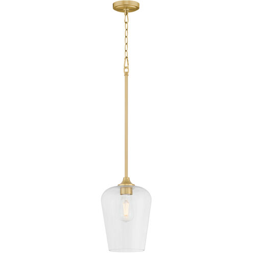 Raymond 1 Light 8 inch Aged Brass Pendant Ceiling Light