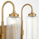 Whitmire 3 Light 24 inch Brushed Brass Vanity Light Wall Light
