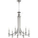 Rossington 8 Light 24.5 inch Polished Nickel Chandelier Ceiling Light