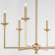 Eldorado 6 Light Aged Brass Chandelier Ceiling Light
