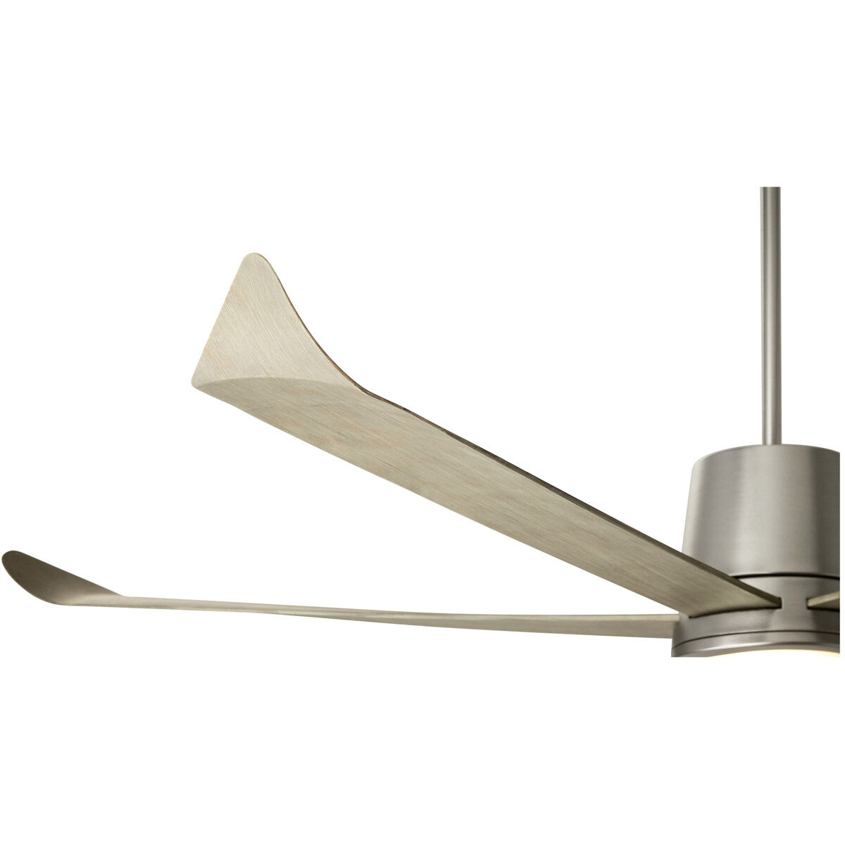 Rova 72 inch Satin Nickel with Silver Blades Patio Fan