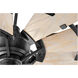 Windmill 52 inch Noir with Weathered Oak Blades Patio Fan