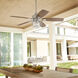 Galveston 52 inch Galvanized with Walnut Blades Patio Fan