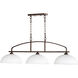 Reyes 3 Light 47 inch Oiled Bronze Island Light Ceiling Light