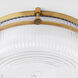 Emory 1 Light 14 inch Brushed Brass Flush Mount Ceiling Light