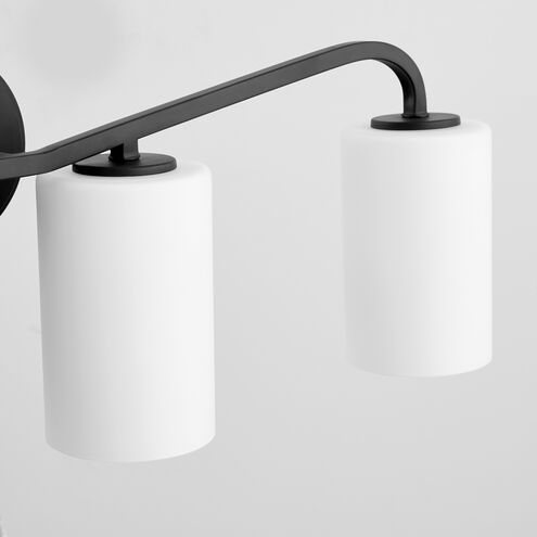 Rutherford 4 Light 31.5 inch Matte Black Vanity Light Wall Light