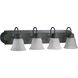 Fort Worth 4 Light 30 inch Toasted Sienna Vanity Light Wall Light in Faux Alabaster