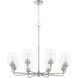 Raymond 8 Light 32 inch Satin Nickel Chandelier Ceiling Light