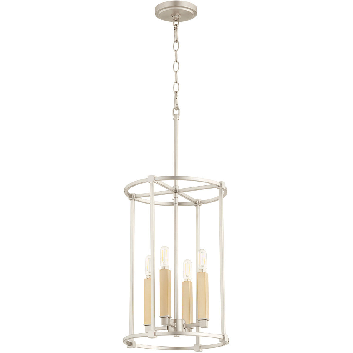 Olympus 4 Light 12 inch Satin Nickel Entry Ceiling Light