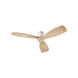 Lurus 64 inch Satin Nickel with Weathered Gray Blades Ceiling Fan