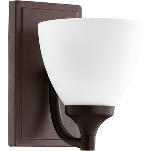 Enclave 1 Light 6 inch Oiled Bronze Wall Sconce Wall Light in Satin Opal